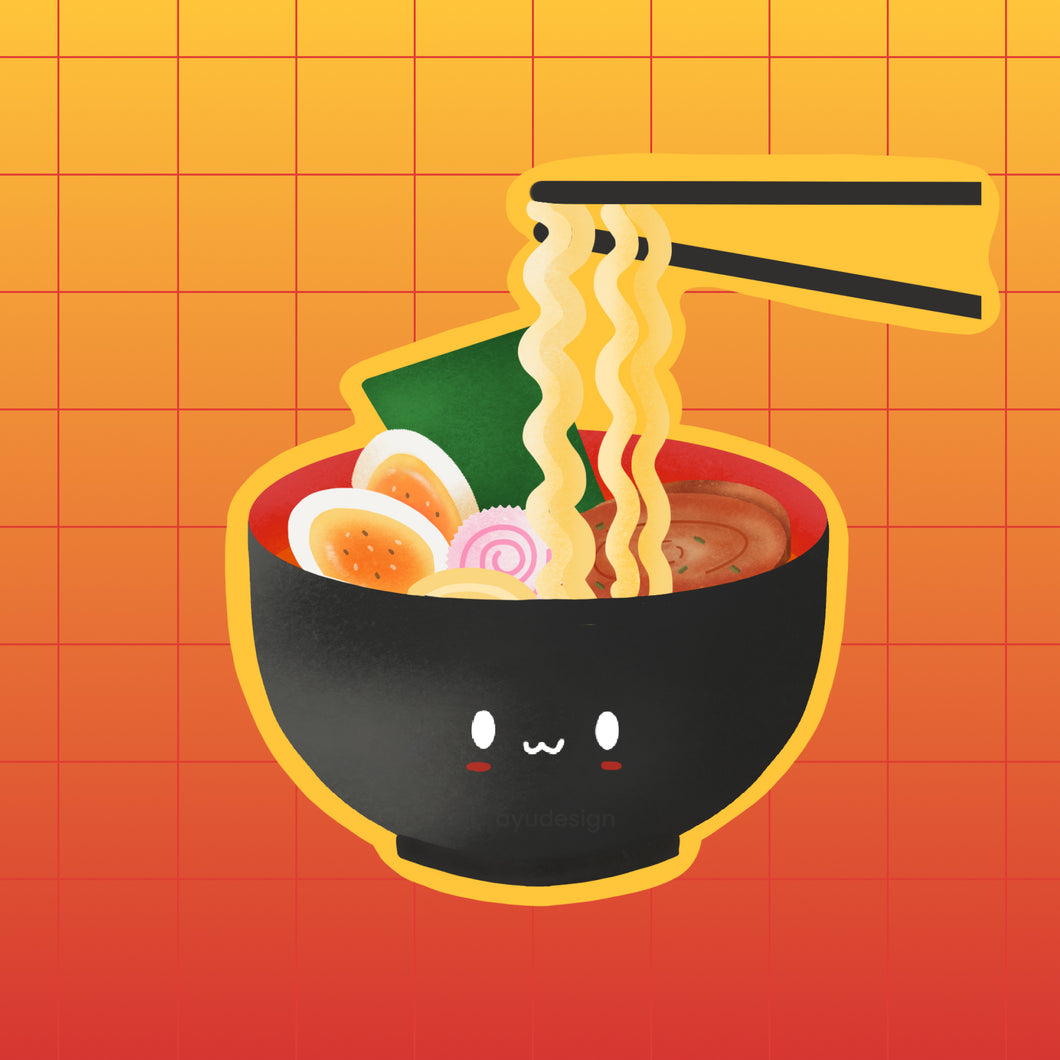 Ramen :3 Sticker