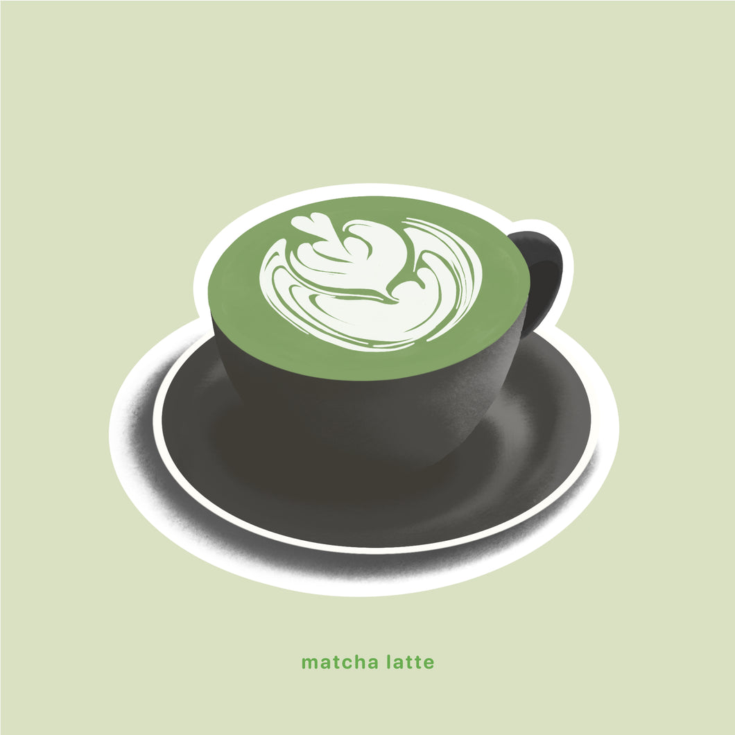 Matcha Latte Sticker