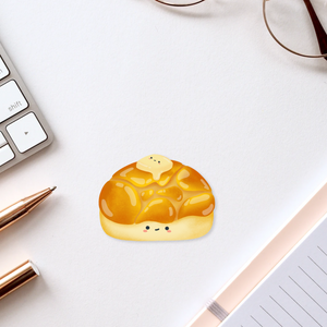 Pineapple Bun Sticker / Magnet