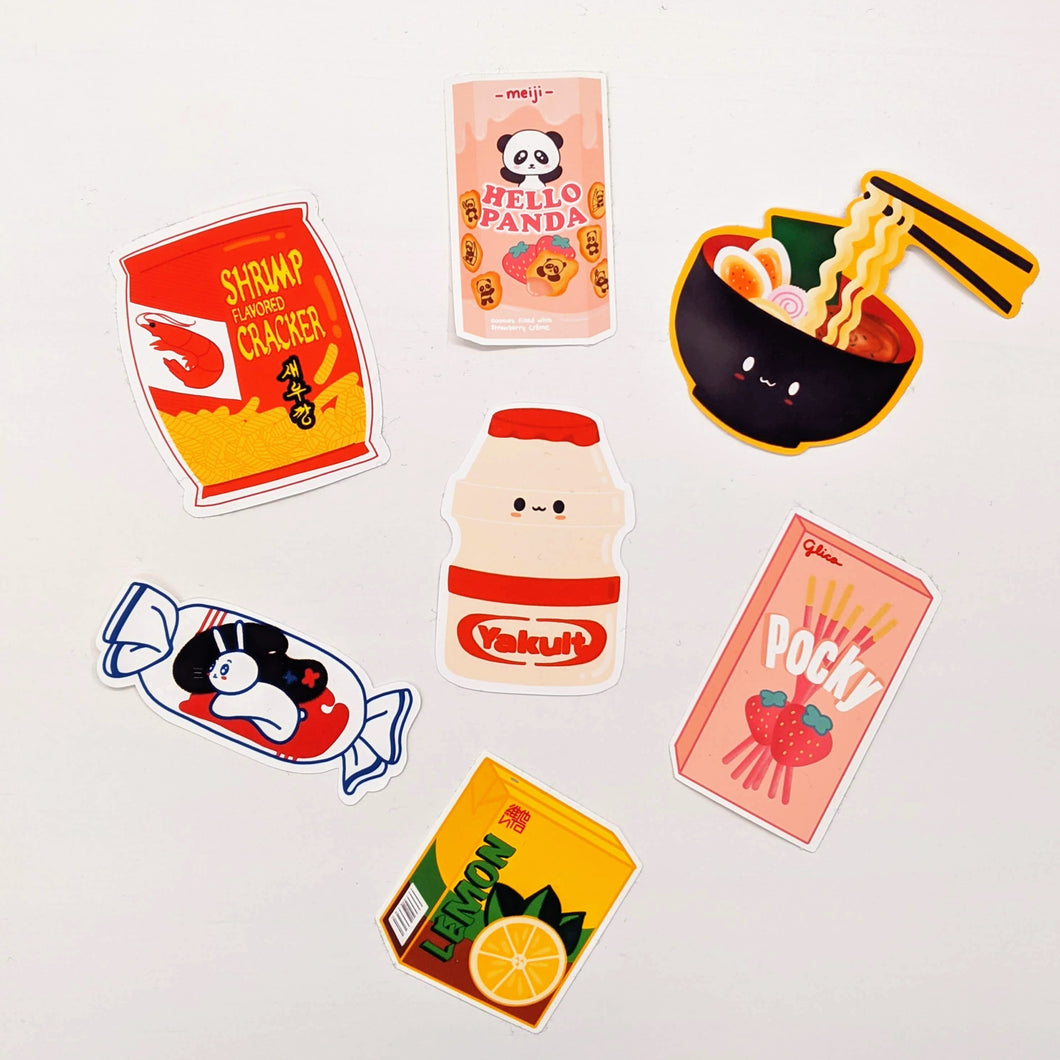 Asian Snack Bundle Stickers (8pcs)